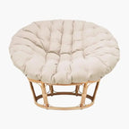 Fauteuil Loveuse Rotin - Blanc