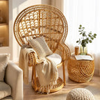 Fauteuil Paon Rotin - 100 x 51 x 145 cm