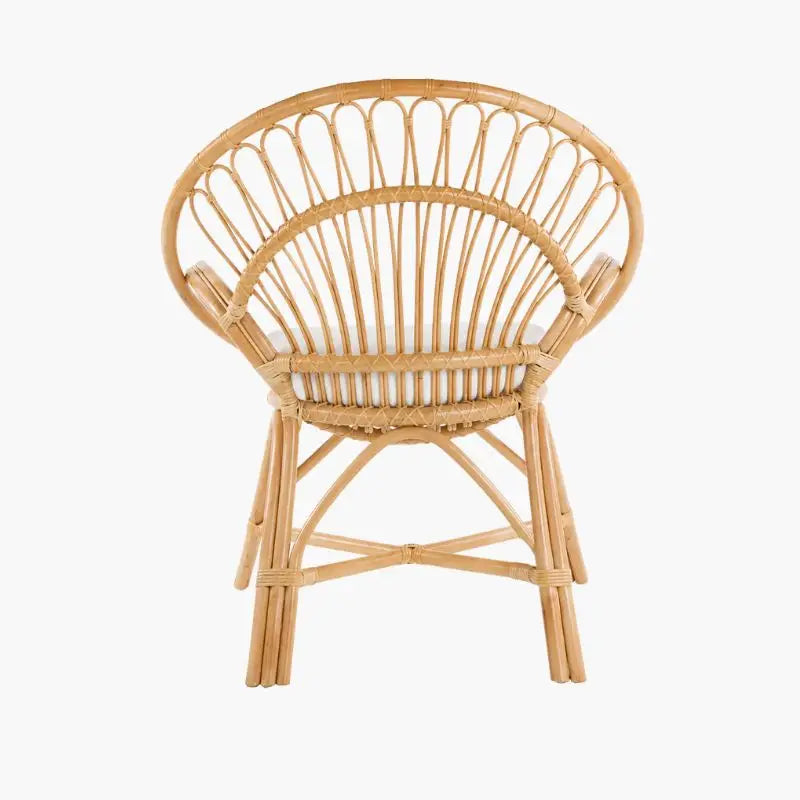 Fauteuil Rond en Rotin - 60 x 43 x 83 cm