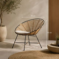 Fauteuil Rond Rotin - 78 x 72 x 76 cm