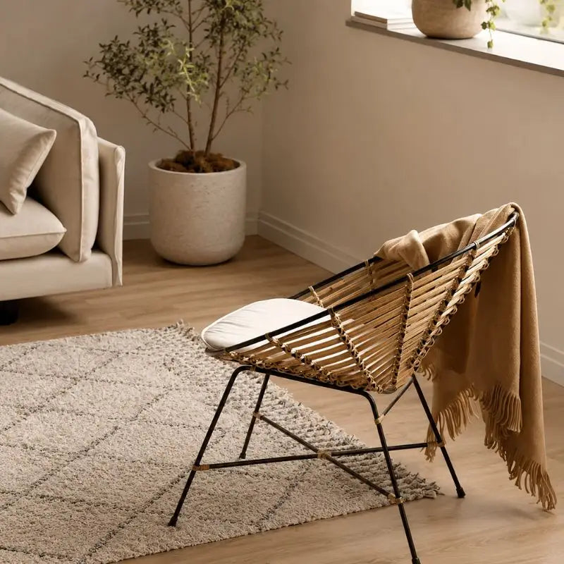 Fauteuil Rond Rotin - 78 x 72 x 76 cm