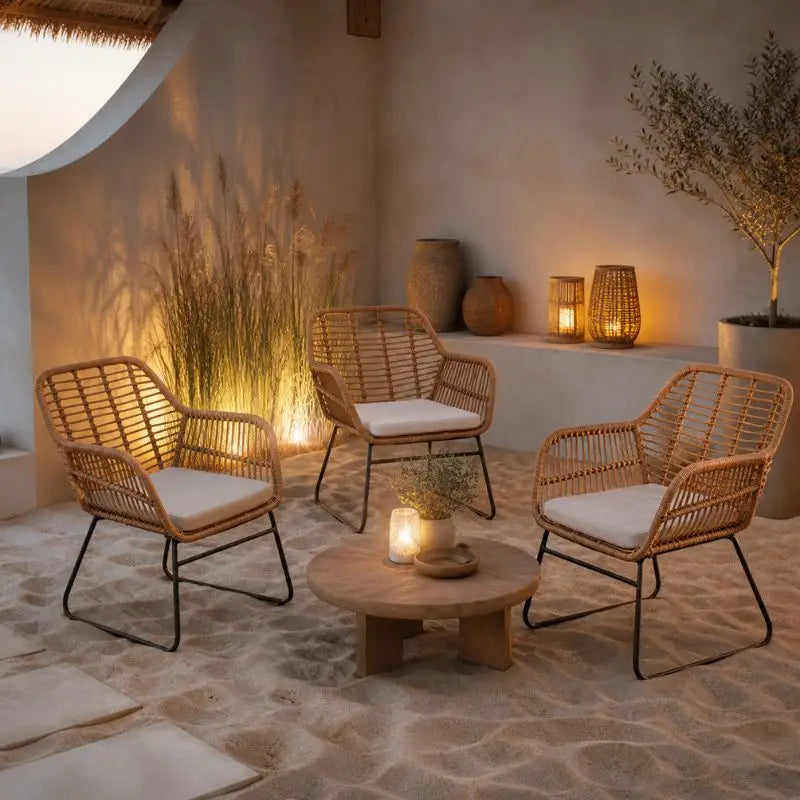 Fauteuil Rotin