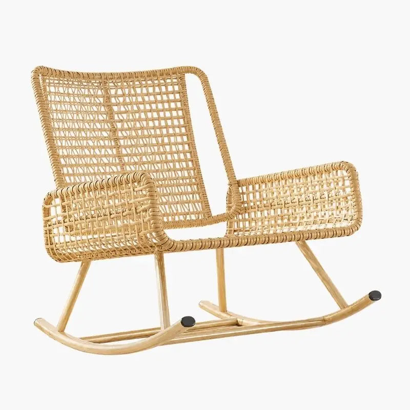 Fauteuil Rotin à Bascule - 90 x 60 x 83 cm