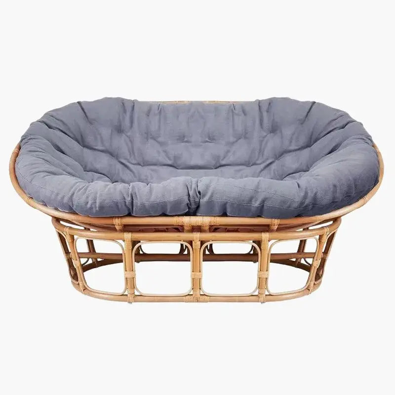 Fauteuil Rotin Loveuse - Gris