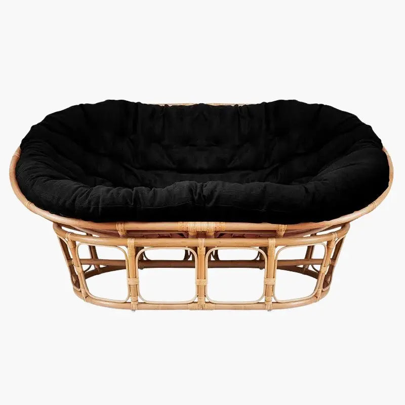 Fauteuil Rotin Loveuse - Noir