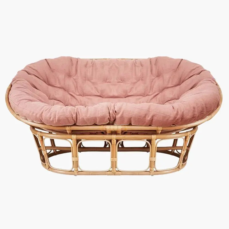 Fauteuil Rotin Loveuse - Rose