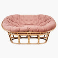 Fauteuil Rotin Loveuse - Rose