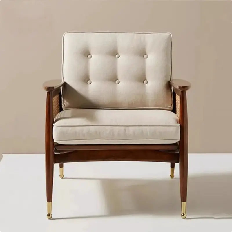 Fauteuil Rotin Salon - Marron
