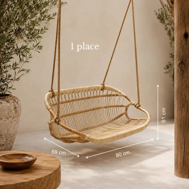 Fauteuil Rotin Suspendu - 1 place