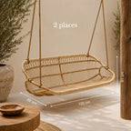 Fauteuil Rotin Suspendu - 2 places