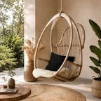Fauteuil Suspendu en Rotin - 80 x 54 x 106 cm
