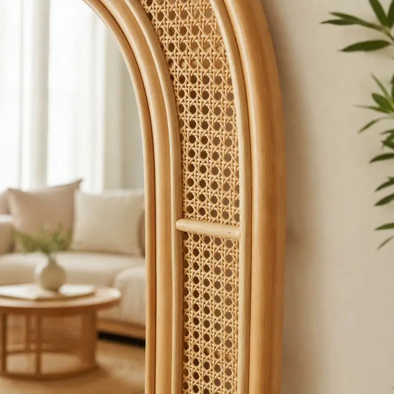 Grand Miroir Rotin - 73 x 170 cm