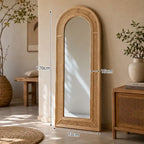 Grand Miroir Rotin - 73 x 170 cm