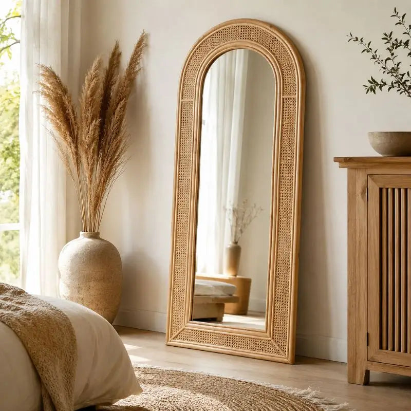 Grand Miroir Rotin - 73 x 170 cm