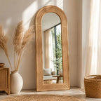 Grand Miroir Rotin - 73 x 170 cm