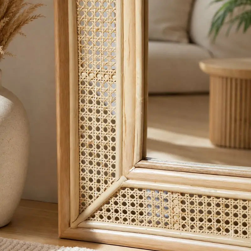 Grand Miroir Rotin - 73 x 170 cm