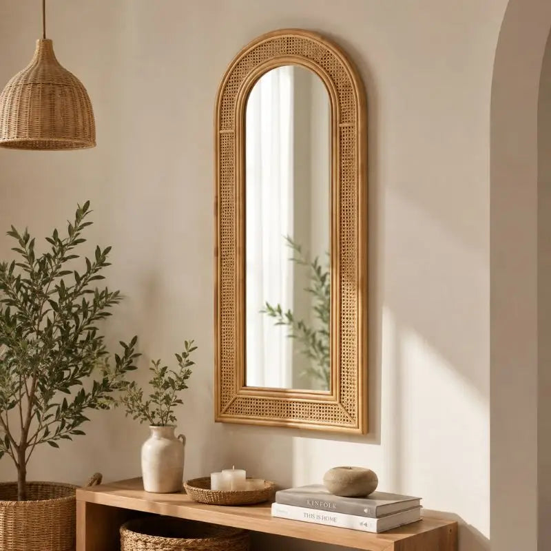 Grand Miroir Rotin - 73 x 170 cm