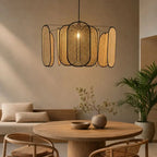 Grande Suspension en Rotin