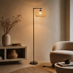 Lampadaire Chambre Rotin - 170 × 33 cm