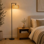 Lampadaire Chambre Rotin - 170 × 33 cm
