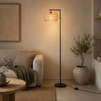 Lampadaire Chambre Rotin - 170 × 33 cm