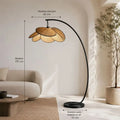 Lampadaire Salon Rotin - 170 x 70 cm