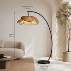 Lampadaire Salon Rotin - 170 x 70 cm