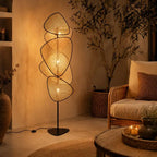 Lampadaire sur Pied en Rotin - 50 x 179 cm