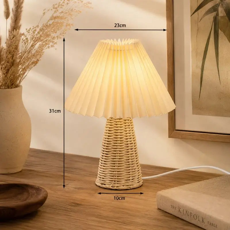 Lampe Chevet Rotin - 23 x 31 cm