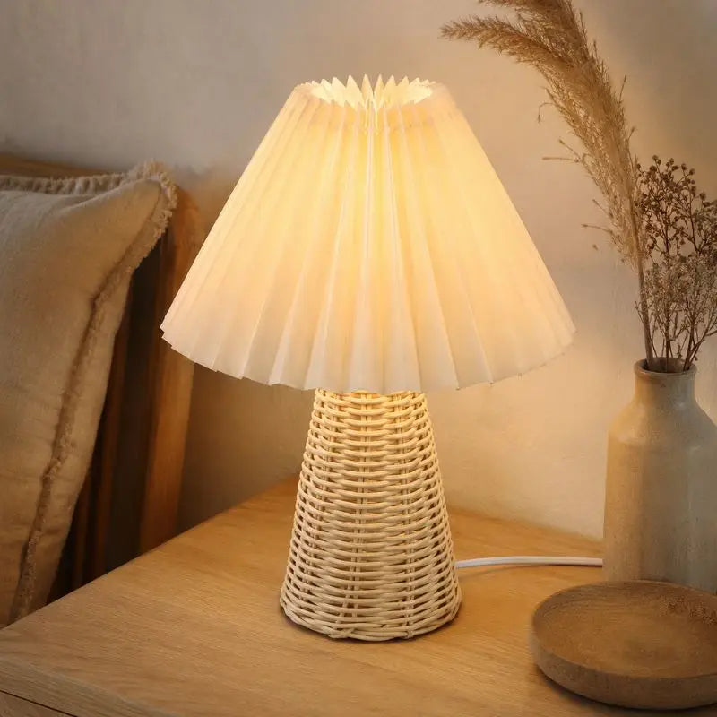 Lampe Chevet Rotin - 23 x 31 cm