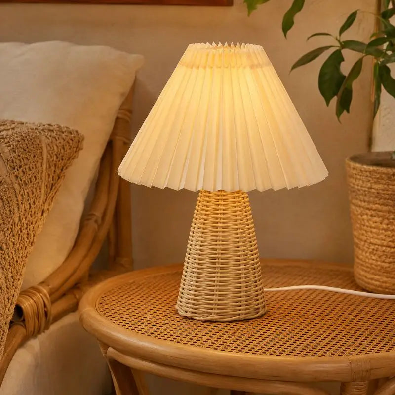 Lampe Chevet Rotin - 23 x 31 cm