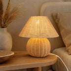 Lampe de Chevet Rotin - 17 x 21.5 cm