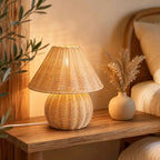 Lampe de Chevet Rotin - 17 x 21.5 cm
