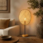 Lampe de Salon en Rotin - 28 x 62 cm