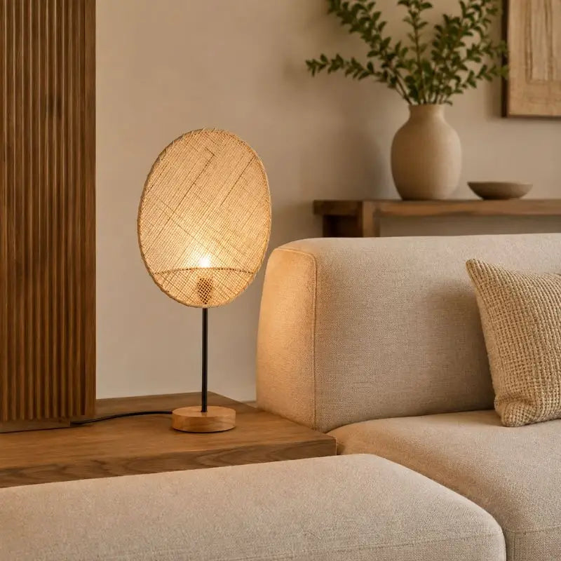 Lampe de Salon en Rotin - 28 x 62 cm