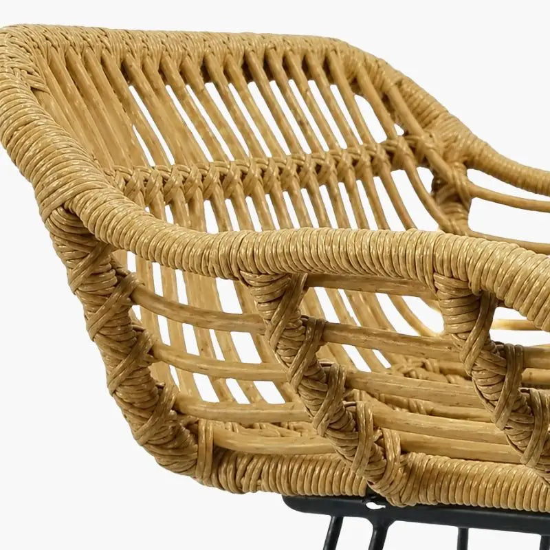 Lot de 2 Chaises de Bar Rotin - 56 x 53 x 89 cm