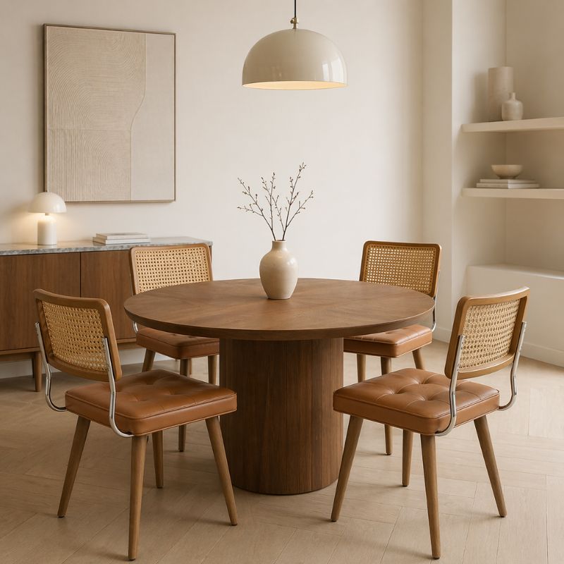 Lot de 2 Chaises en Rotin Pour Salle à Manger