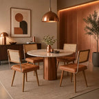 Lot de 2 Chaises en Rotin Pour Salle à Manger