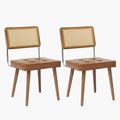 Lot de 2 Chaises en Rotin Pour Salle à Manger