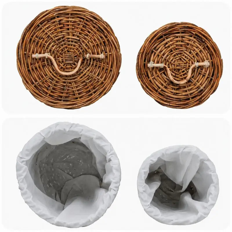 Lot de 2 Paniers Rotin - Marron