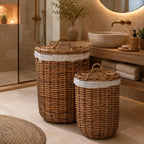 Lot de 2 Paniers Rotin - Marron