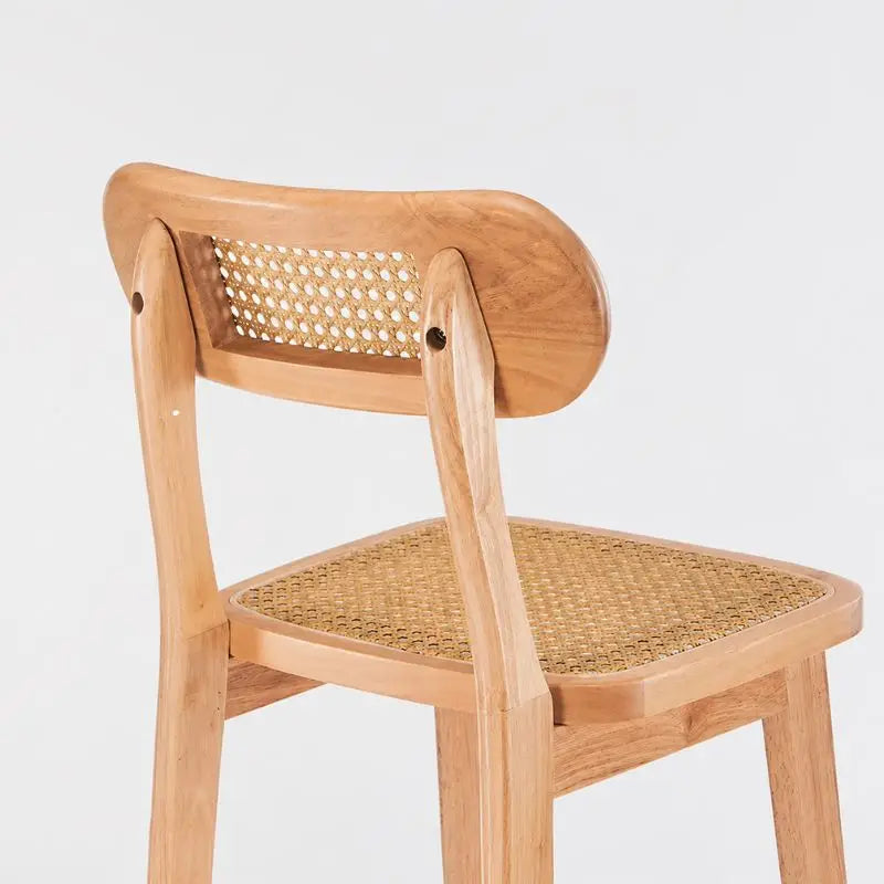 Lot de 2 Tabourets de Bar Rotin - 44 x 44 x 72 cm