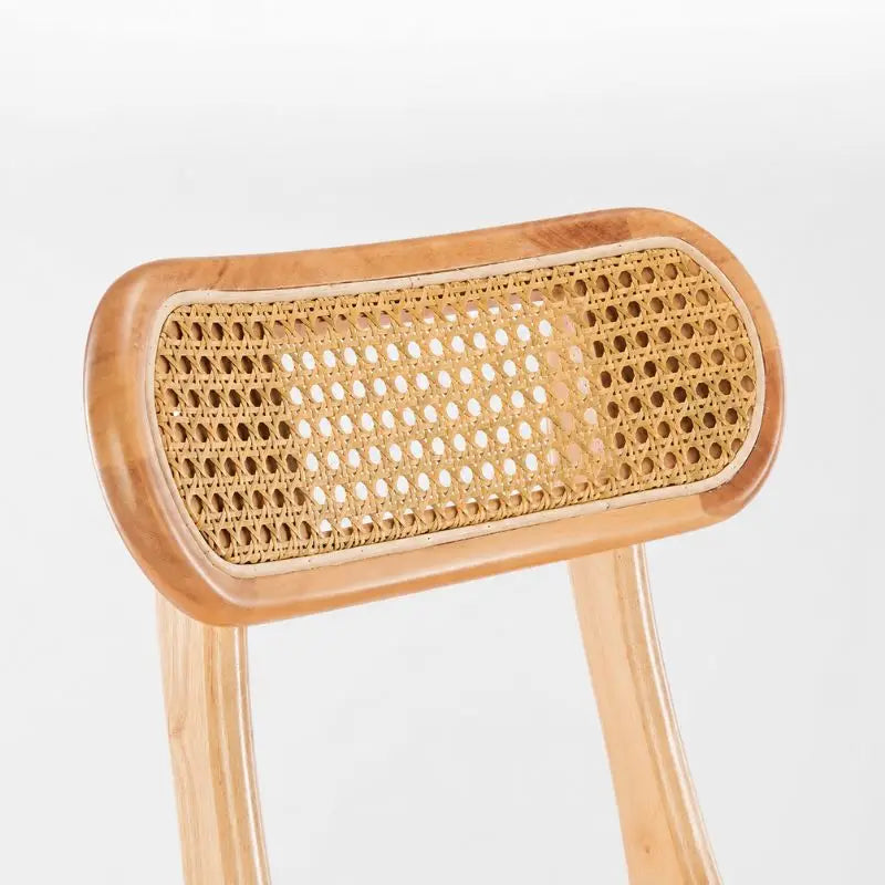 Lot de 2 Tabourets de Bar Rotin - 44 x 44 x 72 cm