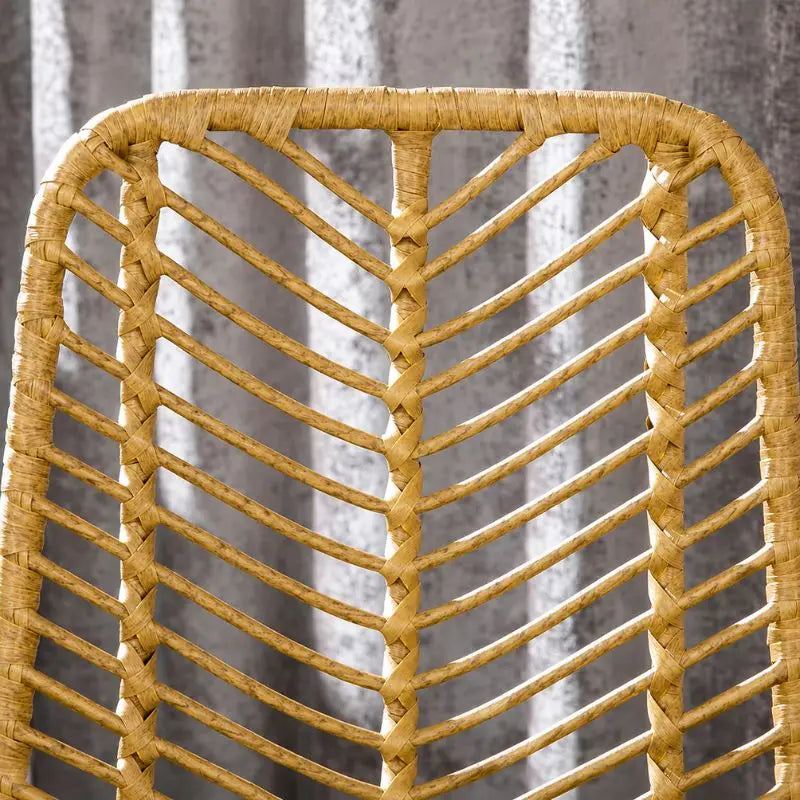 Lot de 4 Chaises Hautes Rotin - 42.5 x 52 x 102 cm