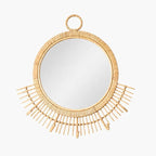 Miroir Rond Rotin - 58 x 55 cm
