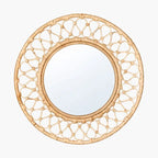 Miroir Rotin Rond - 76 cm