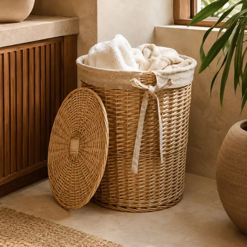 Panier à Linge en Rotin