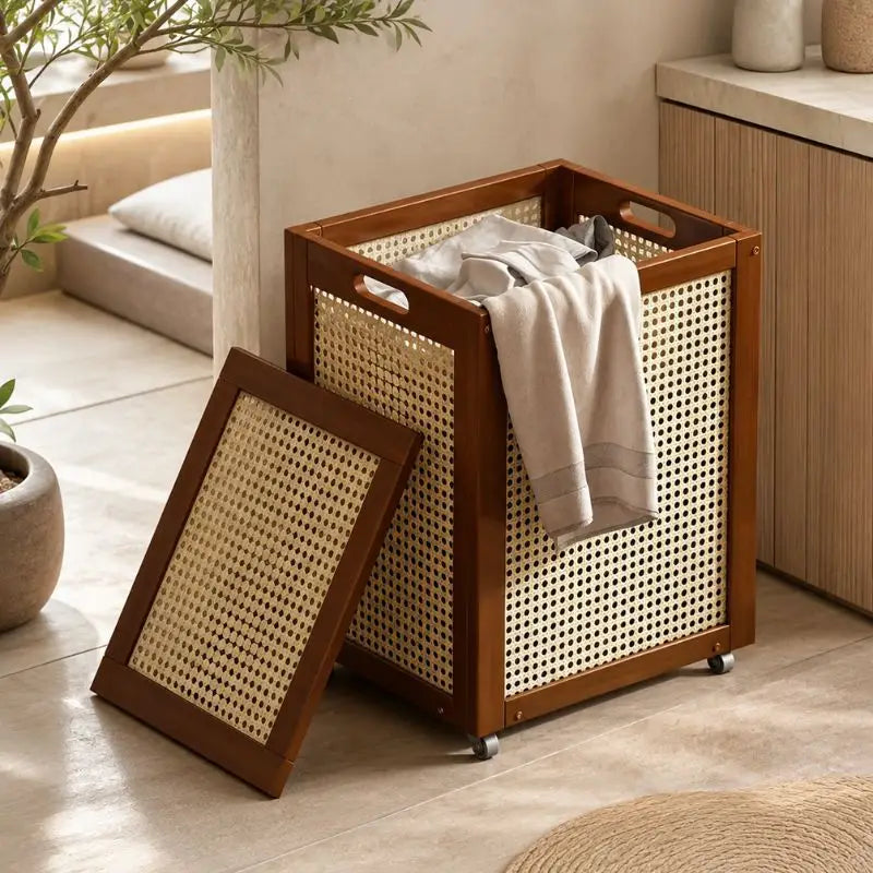 Panier de Rangement en Rotin