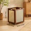 Panier de Rangement en Rotin - 40.5 x 33.5 x 37 cm