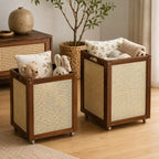 Panier de Rangement en Rotin